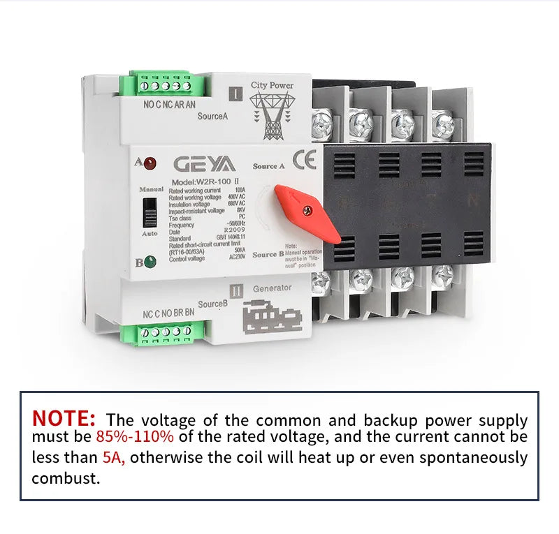 Supports both 110V and 220V power systems.