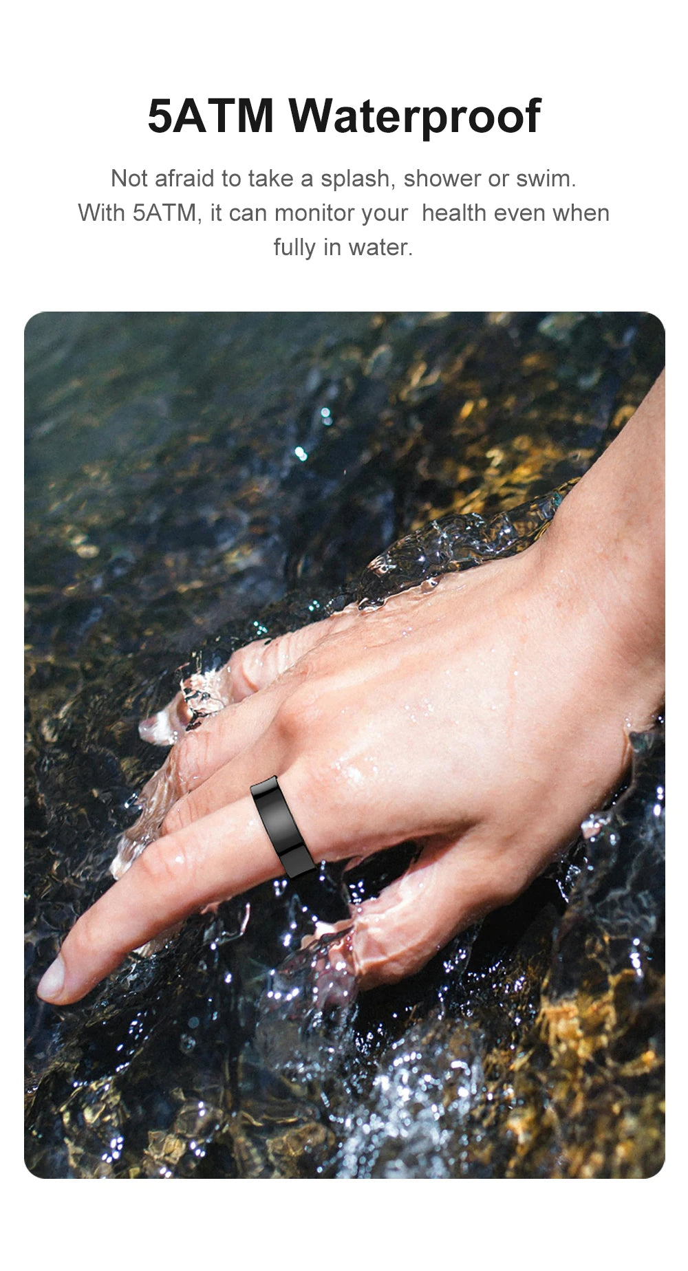 Stay on top of your health with the COLMI R09 Smart Ring.