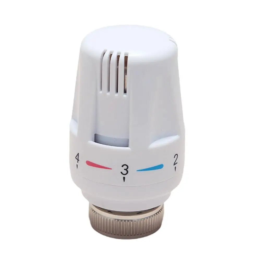 Thermostatic radiator valve for automatic temperature control.