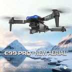 E99 Foldable RC Drone – One-Key Takeoff, 360° Flip & Trajectory Flight