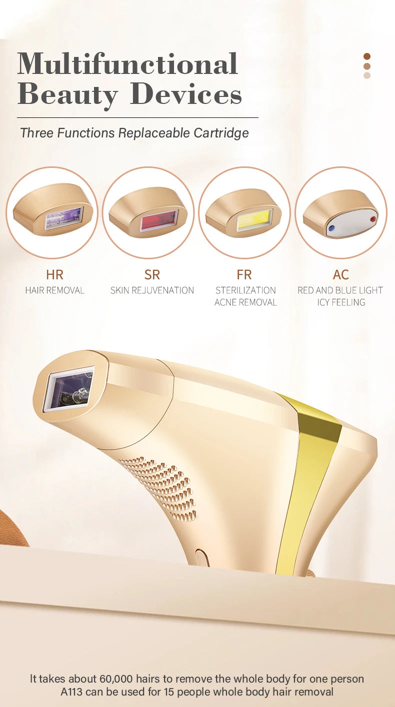 Adjustable intensity levels offer safe and customized treatments for different skin needs.