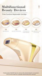 Adjustable intensity levels offer safe and customized treatments for different skin needs.