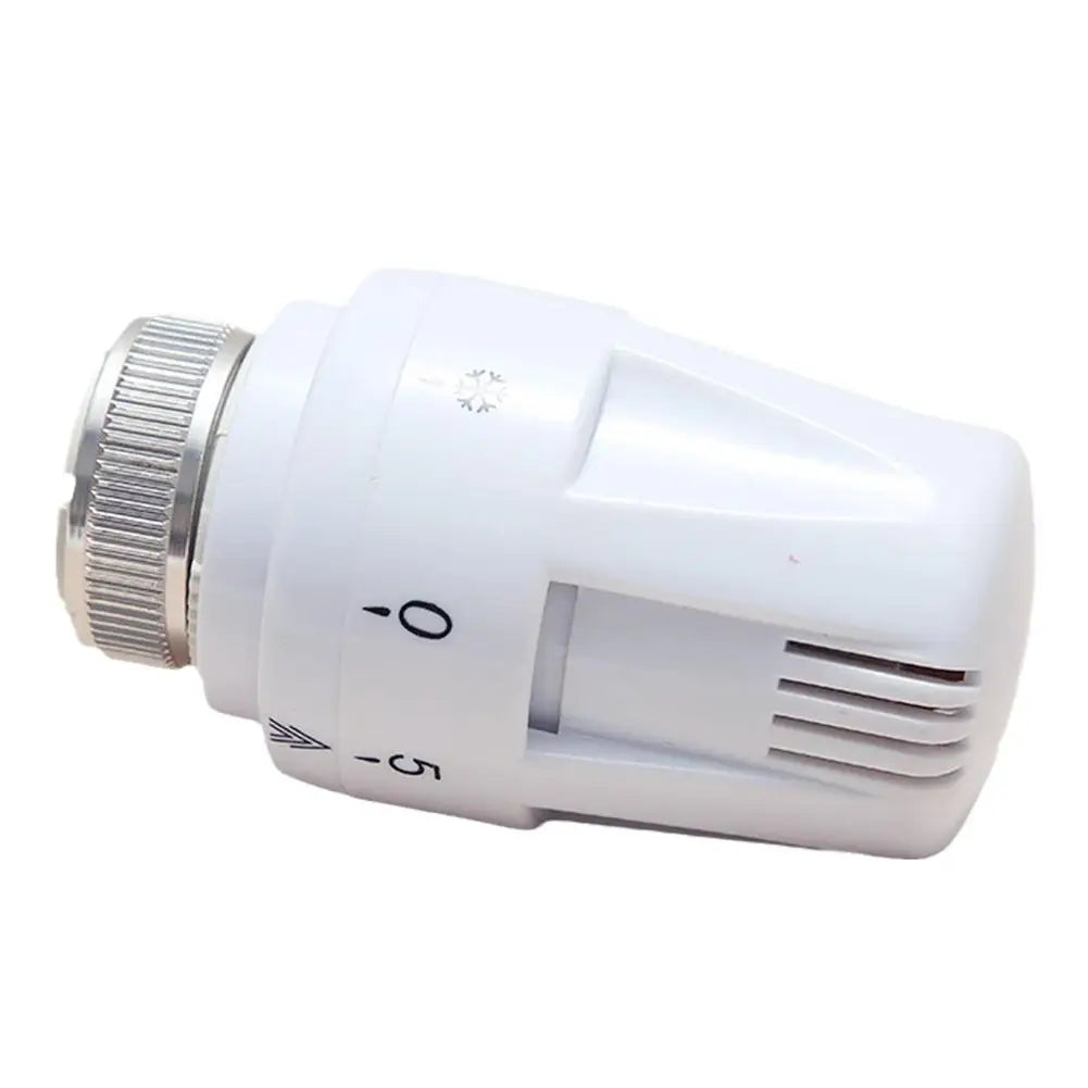 Thermostatic radiator valve for automatic temperature control.