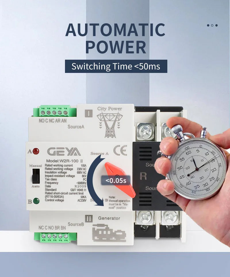 Supports both 110V and 220V power systems.