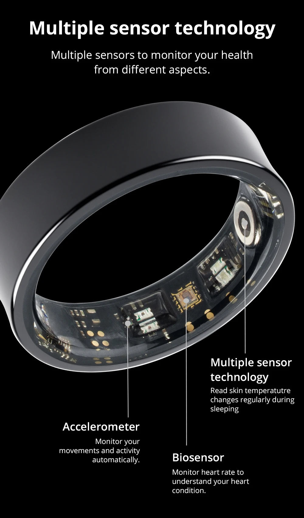 Stay on top of your health with the COLMI R09 Smart Ring.