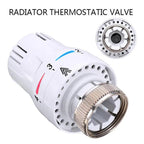 Thermostatic radiator valve for automatic temperature control.