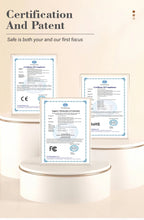 Adjustable intensity levels offer safe and customized treatments for different skin needs.