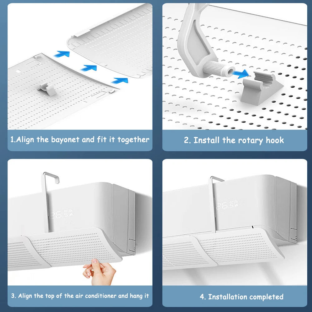 Adjustable design helps spread cool air evenly.