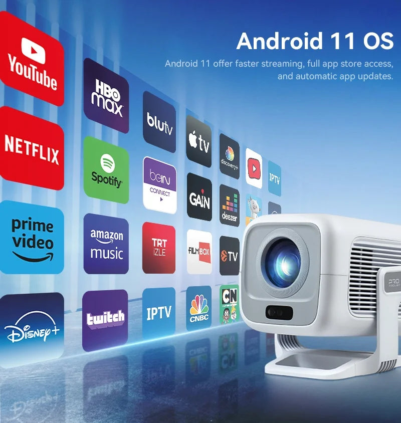 Built-in Android, WiFi 6, and Bluetooth 5.4 for fast, smooth wireless connectivity.