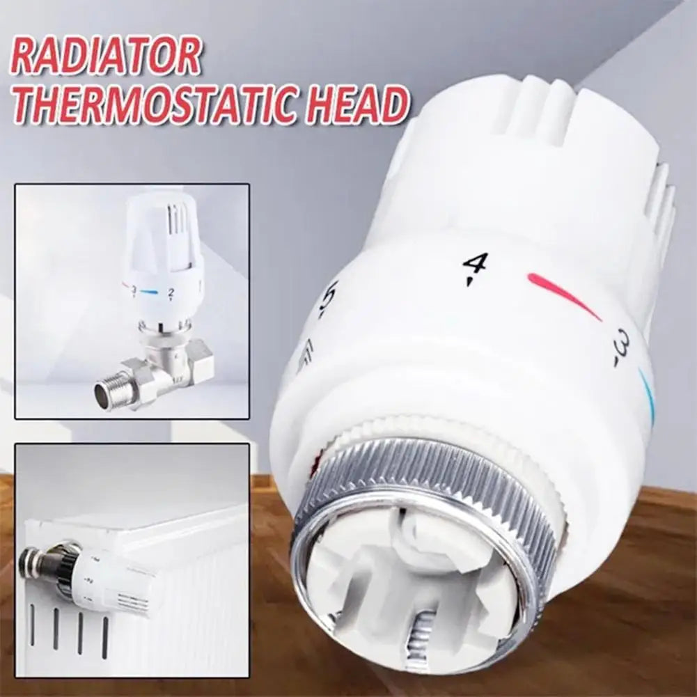 Thermostatic radiator valve for automatic temperature control.