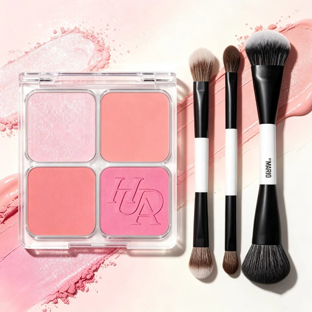 4-in-1 Glow Blush &amp; Makeup Brush Set