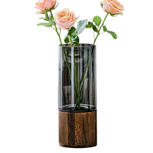 Retro Glass Decorative Vase – Minimalist Home Decor