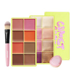 16-Color Cream Eyeshadow Palette – 4-Piece Set