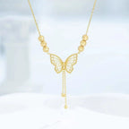 Gold plated Butterfly Necklace for Women