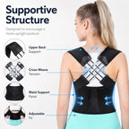 Adjustable Back Pain Relief & Shoulder Support Posture Corrector Belt