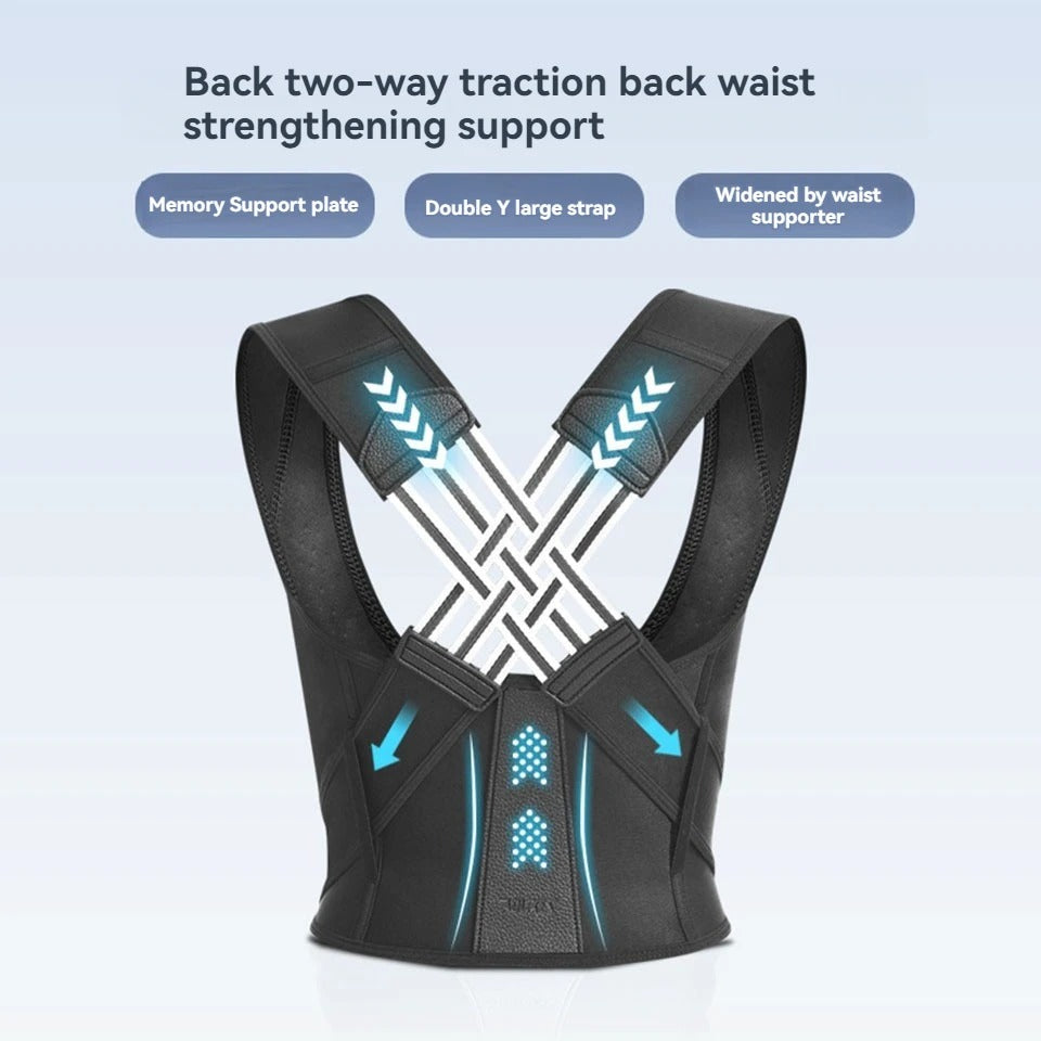 Adjustable Back Pain Relief & Shoulder Support Posture Corrector Belt