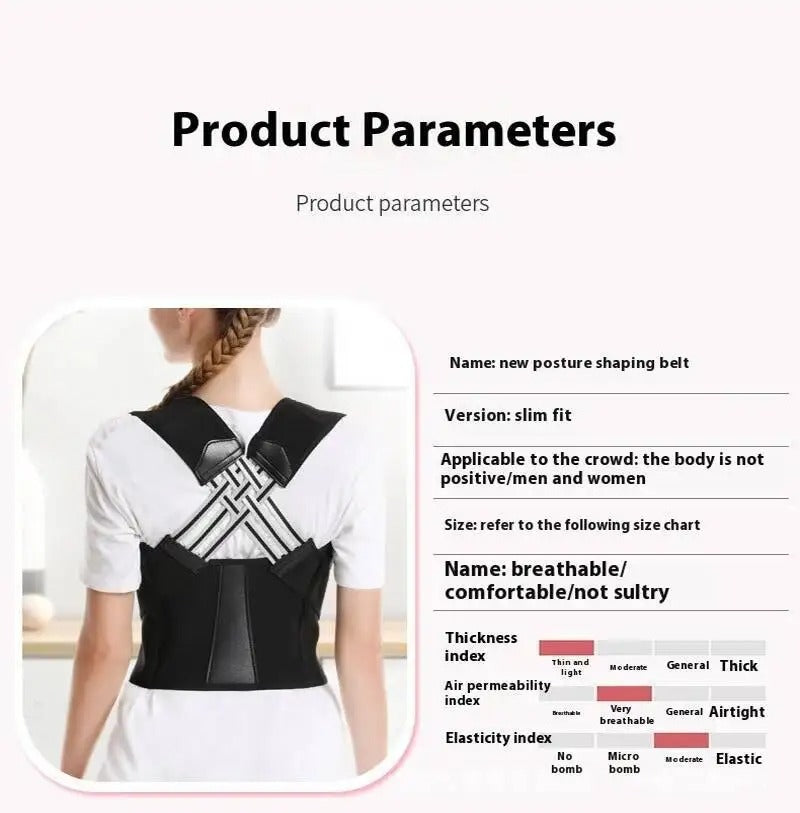 Adjustable Back Pain Relief & Shoulder Support Posture Corrector Belt