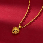 Gold Heart Necklace for Women