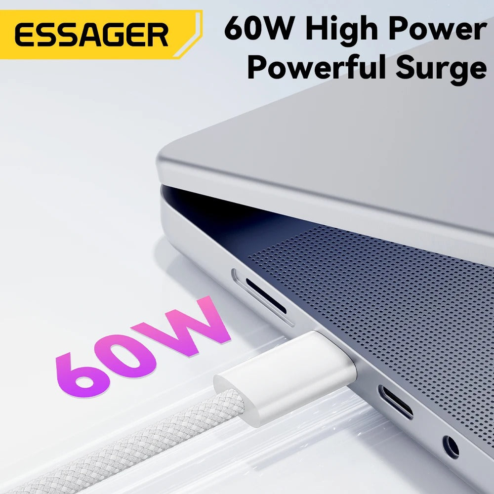 Essager USB-C to USB-C 60W Fast Charging Cable