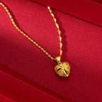 Gold Heart Necklace for Women