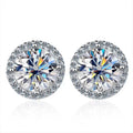 D Color Moissanite 925 Sterling Silver Earrings