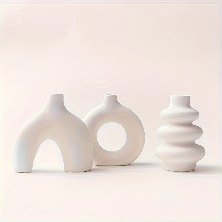 Bohemian Ceramic Vase Set – Elegant Home Decor