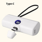 5000mAh Mini Power Bank with LED Display