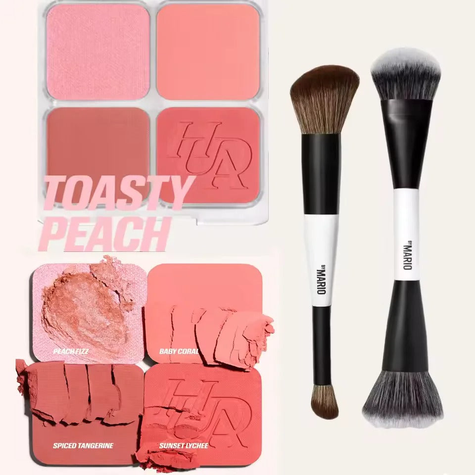 4-in-1 Glow Blush &amp; Makeup Brush Set