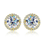 D Color Moissanite 925 Sterling Silver Earrings